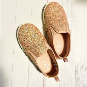 Girls Glitter Slip On